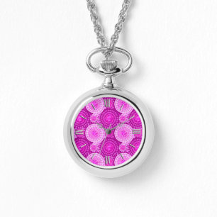 Starbursten en pinwielen, paars horloge