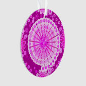 Starbursten en pinwielen, paars ornament (voorkant)