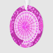 Starbursten en pinwielen, paars ornament (voorkant)