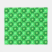 Starbursts en pinwheels, donkerdengroen fleece deken (Voorkant (Horizontaal))