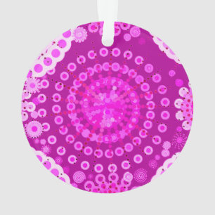 Starbursts en pinwielen, amethist paars ornament