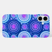 Starbursts en pinwielen, kobaltblauw & wit Case-Mate iPhone case (Achterkant (horizontaal))