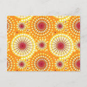 Starbursts en pinwielen, saffraan en rozijnen briefkaart (Voorkant)