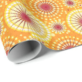 Starbursts en pinwielen, saffraan en rozijnen cadeaupapier (Rol Hoek)