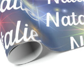 Starbursts gepersonaliseerd cadeaupapier (Rol Hoek)