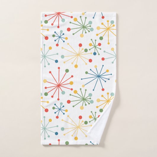 Starbursts in kleur bad handdoek (Handdoek)