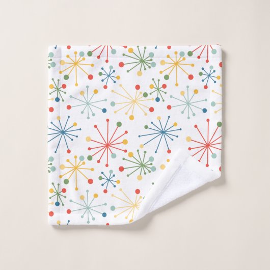 Starbursts in kleur bad handdoek (Wasdoekje)