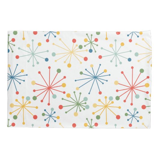 Starbursts in kleur kussensloop (Achterkant)