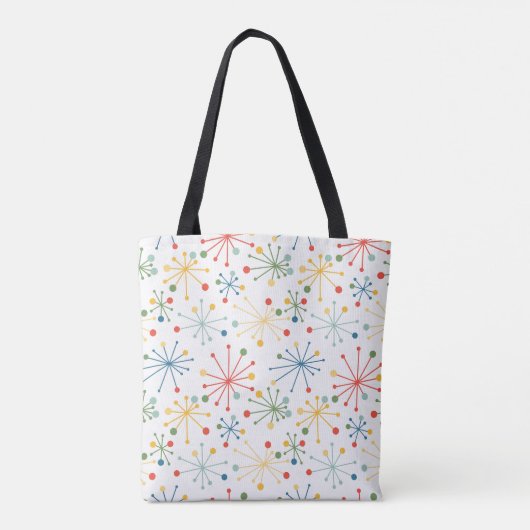Starbursts in kleur tote bag (Achterkant)