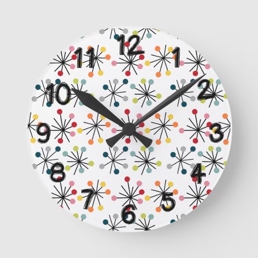 Starbursts Ronde Klok (Voorkant)