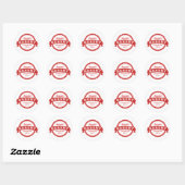 Starburstzegel Ronde Sticker (Vel)