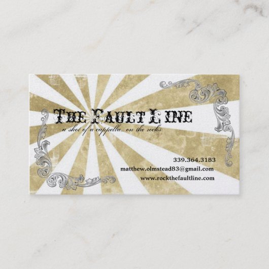 Starbust Entertainment Visitekaartje (Voorkant)