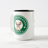 StarChihuahua Coffee Tweekleurige Koffiemok (Voorkant links)