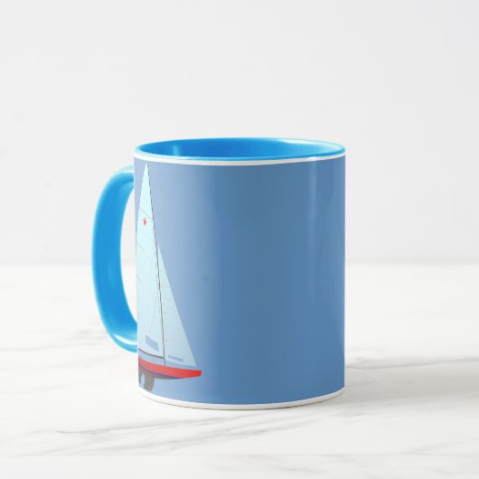    StarClass Racing Sailboat Mok (Voorkant links)