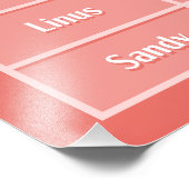 Stardew Character's Loves Tabel 4 Poster Print (Hoek)