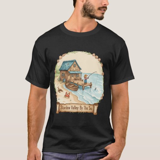 Stardew Valley Aan Zee T-shirt (Voorkant)