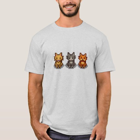 Stardew Valley Cats T-shirt (Voorkant)