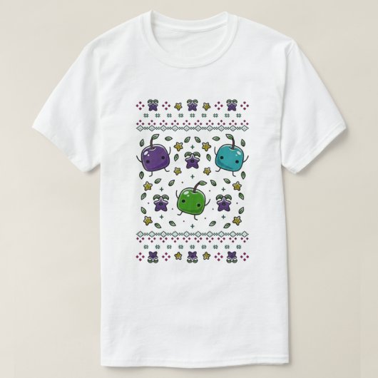 Stardew Valley Junimo & Stardrop Haakontwerp - T-shirt (Design voorkant)