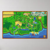 Stardew Valley Map Poster (Voorkant)