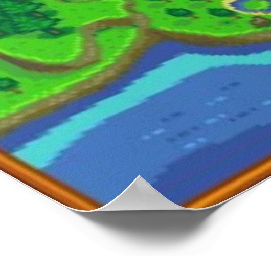 Stardew Valley Map Poster (Hoek)