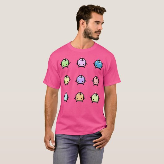Stardew Valley Pastel Junimos T-shirt (Voorkant volledig)