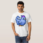 Stardew Valley Shane&x27;s Blue Chicken Sticker &a T-shirt (Voorkant volledig)