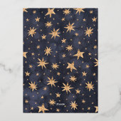 Stardouchekamfoto Folie Feestdagenkaart (Achterkant)