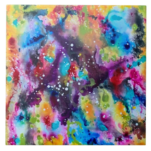 Stardust 6 x 6 keramische Tegel Tegeltje (Voorkant)