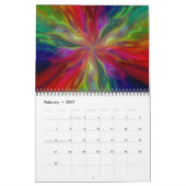 Stardust Abstracte kunst van de sterren Kalender (Feb 2027)