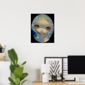 Stardust Angel ART PRINT grote ogen (Thuiskantoor)