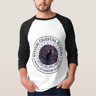 Stardust & Black Cats Mystieke Hemelse Alchemie T-shirt