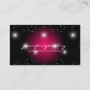 Stardust Bling Roze edelstenen zilver diamanten pa Visitekaartje