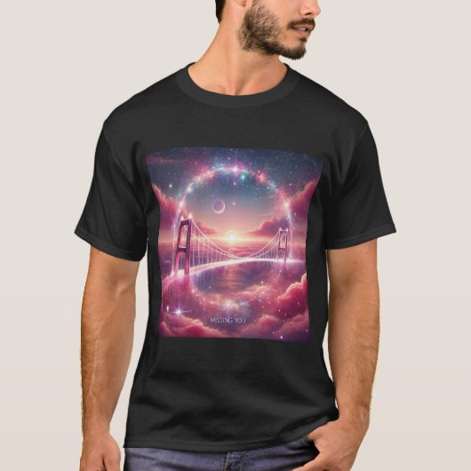 Stardust Bridge Love Mannen Tshirt (Voorkant)