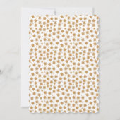 Stardust Celestial Magical Boho Gold Baby shower Kaart (Achterkant)