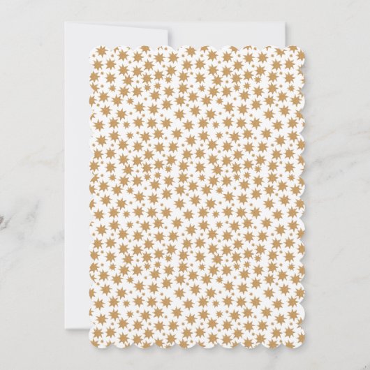 Stardust Celestial Magical Boho Gold Baby shower Kaart (Achterkant)