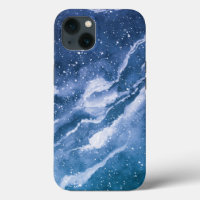 Stardust Cosmic Blues Hoesje-Mate iPhone Case