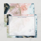 Stardust Elegance gepersonaliseerde briefpapier Notitiekaartje (Voorkant / Achterkant)