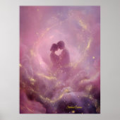 Stardust Embrace – Romantic Cosmic design Poster (Voorkant)