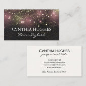 Stardust Glow | Leder Visitekaartje (Voorkant / Achterkant)