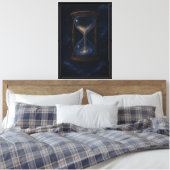 Stardust Hourglass Canvas Afdruk (Insitu (Slaapkamer))