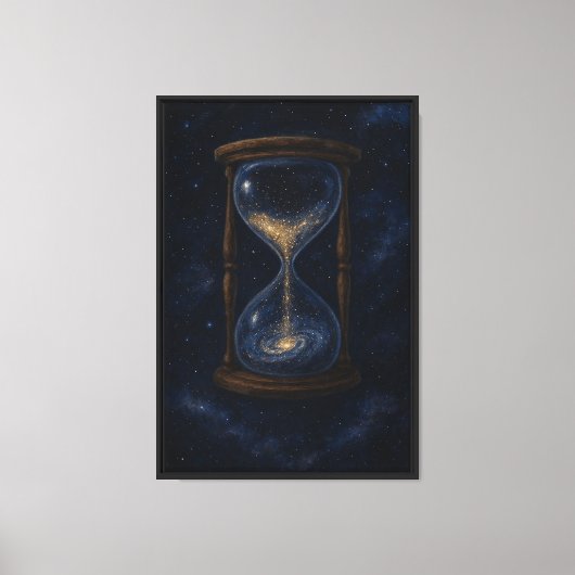 Stardust Hourglass Canvas Afdruk (Voorkant)