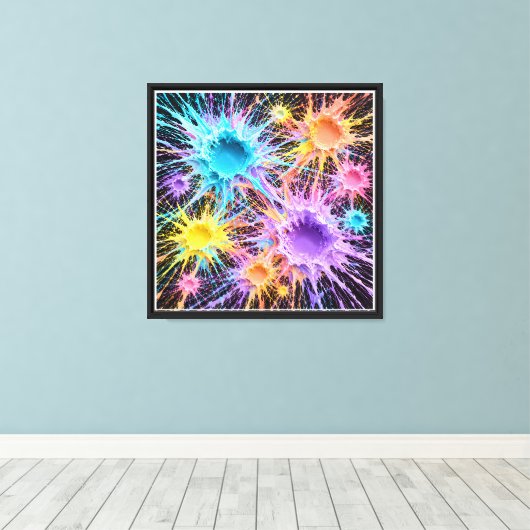 Stardust-kraters Canvas Afdruk (Insitu (Houten vloer))