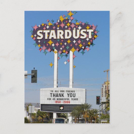 Stardust Las Vegas Marquee Briefkaarten (Voorkant)
