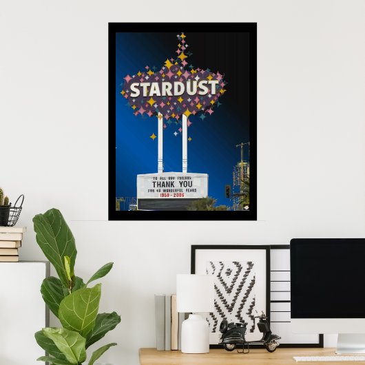 Stardust Las Vegas Vector Grafisch Poster #14 (Thuiskantoor)