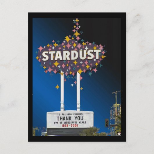 Stardust Las Vegas Vector Grafische Briefkaarten # (Voorkant)