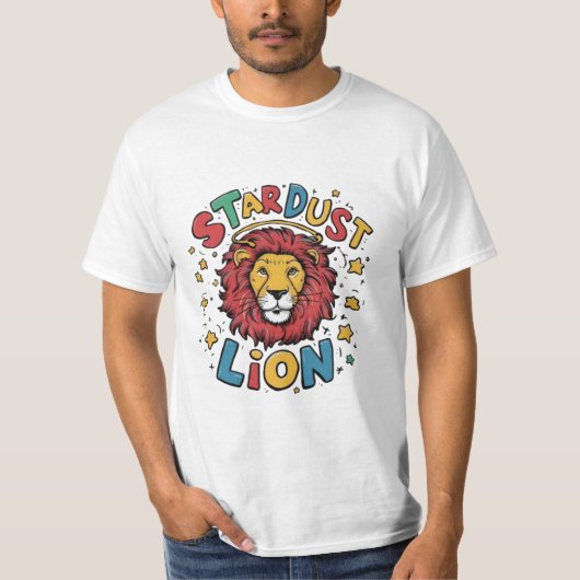 👕🦁 Stardust Lion T-Shirt Design 🦁👕 (Voorkant)