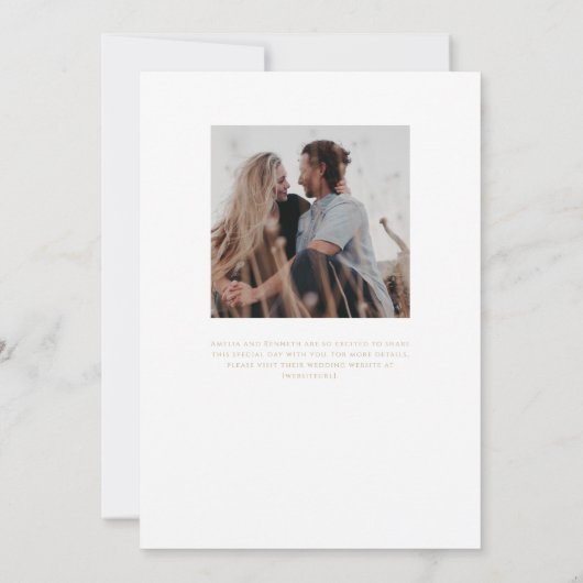 Stardust Monogram bruiloft uitnodigingen (Achterkant)