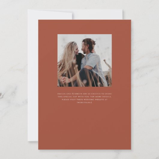 Stardust Monogram bruiloft uitnodigingen (Achterkant)