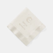 Stardust Monogram bruiloft uitnodigingen Servet (Hoek)