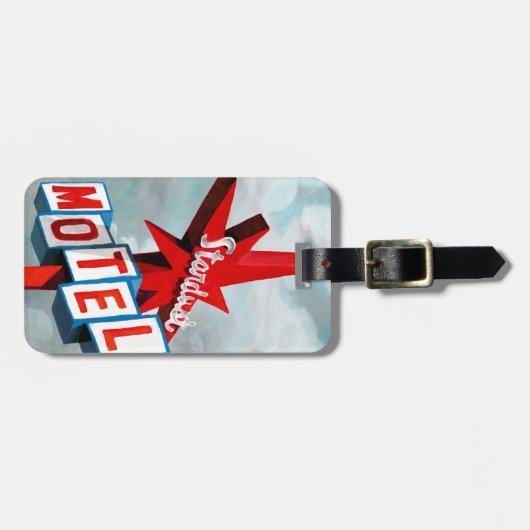 Stardust Motel Sign Bagagelabel (Voorkant horizontaal)